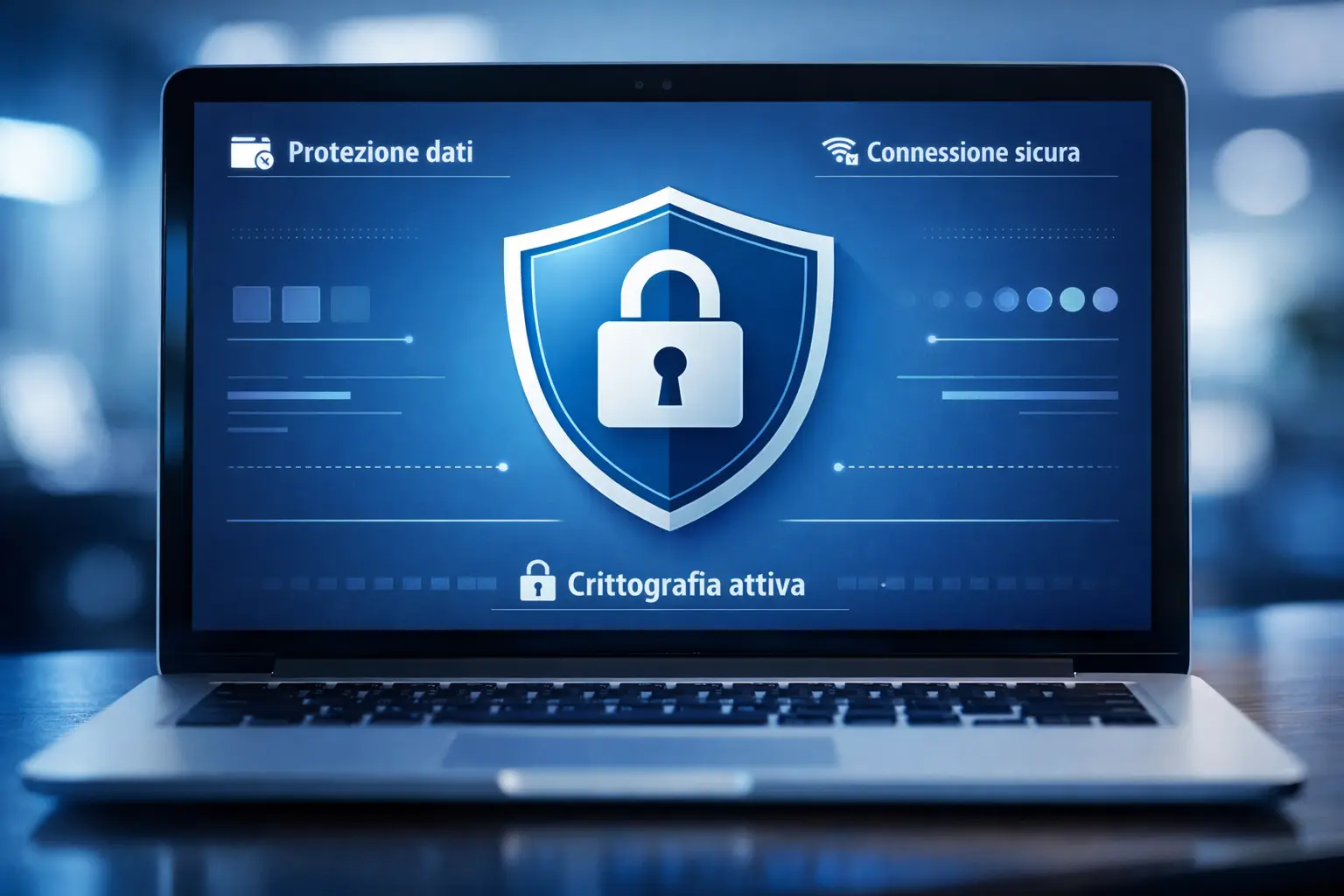 Lucchetto digitale che simboleggia la protezione dei dati personali